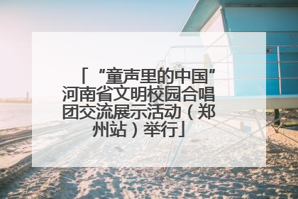 “童声里的中国”河南省文明校园合唱团交流展示活动（郑州站）举行