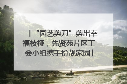 “园艺剪刀”剪出幸福枝桠，先贤苑片区工会小组携手扮靓家园