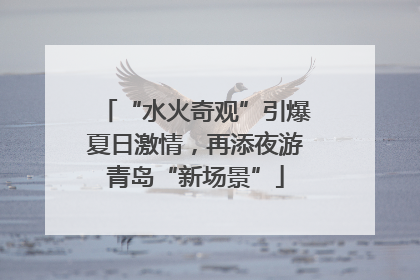 “水火奇观”引爆夏日激情，再添夜游青岛“新场景”