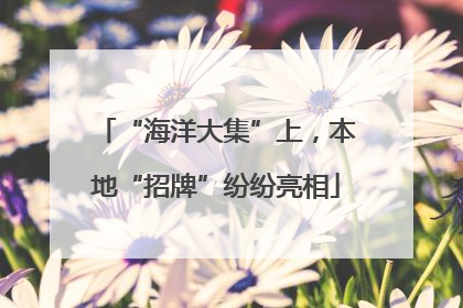 “海洋大集”上，本地“招牌”纷纷亮相