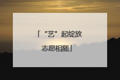 “艺”起绽放 志愿相随