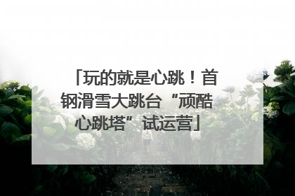 玩的就是心跳！首钢滑雪大跳台“顽酷心跳塔”试运营