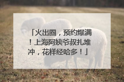 火出圈，预约爆满！上海阿姨爷叔扎堆冲，花样经哈多！
