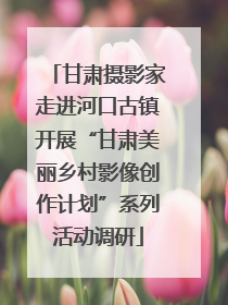 甘肃摄影家走进河口古镇开展“甘肃美丽乡村影像创作计划”系列活动调研