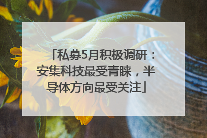 私募5月积极调研：安集科技最受青睐，半导体方向最受关注