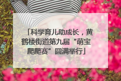 科学育儿助成长，黄鹤楼街道第九届“萌宝爬爬赛”圆满举行