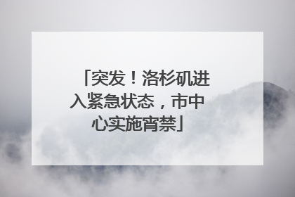 突发！洛杉矶进入紧急状态，市中心实施宵禁