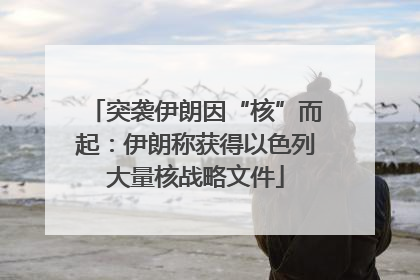 突袭伊朗因“核”而起：伊朗称获得以色列大量核战略文件