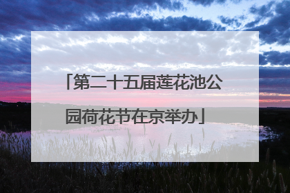 第二十五届莲花池公园荷花节在京举办