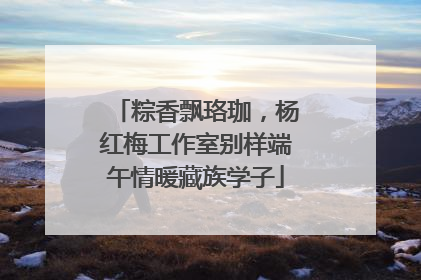 粽香飘珞珈，杨红梅工作室别样端午情暖藏族学子