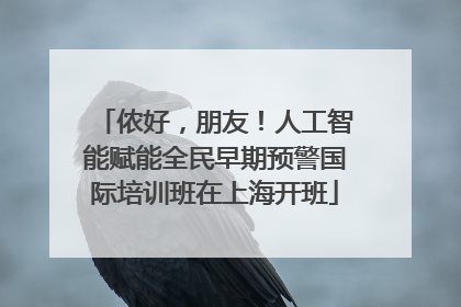 侬好，朋友！人工智能赋能全民早期预警国际培训班在上海开班