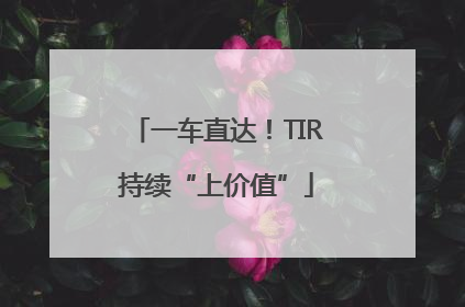 一车直达！TIR持续“上价值”