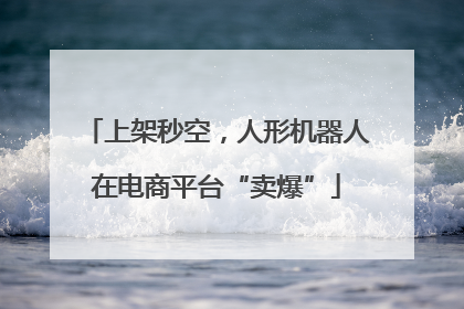上架秒空，人形机器人在电商平台“卖爆”