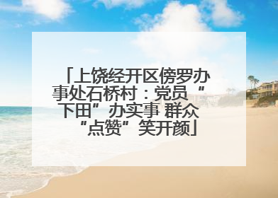 上饶经开区傍罗办事处石桥村：党员“下田”办实事 群众“点赞”笑开颜
