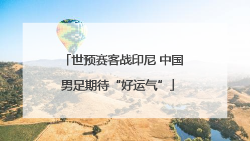 世预赛客战印尼 中国男足期待“好运气”