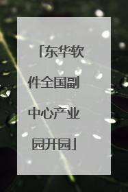 东华软件全国副中心产业园开园