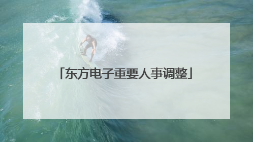 东方电子重要人事调整