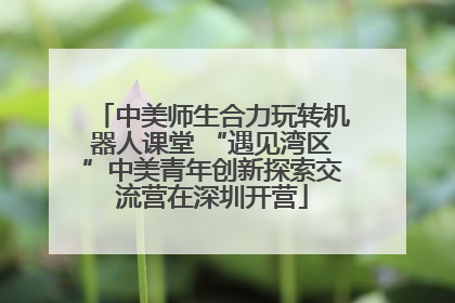 中美师生合力玩转机器人课堂 “遇见湾区”中美青年创新探索交流营在深圳开营