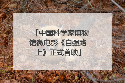 中国科学家博物馆微电影《自强路上》正式首映