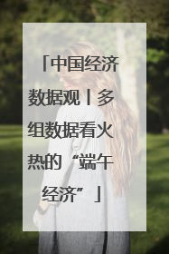 中国经济数据观丨多组数据看火热的“端午经济”