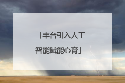 丰台引入人工智能赋能心育