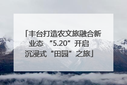 丰台打造农文旅融合新业态 “5.20”开启沉浸式“田园”之旅