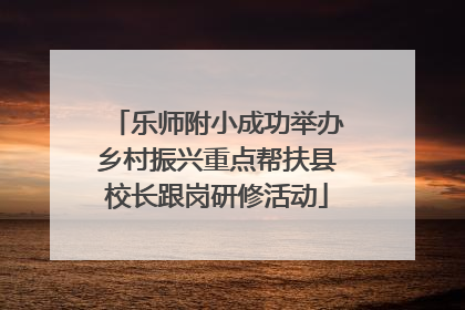 乐师附小成功举办乡村振兴重点帮扶县校长跟岗研修活动