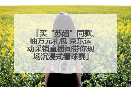 买“苏超”同款、抽万元礼包 京东运动采销直播间带你现场沉浸式看球赛