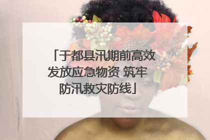 于都县汛期前高效发放应急物资 筑牢防汛救灾防线