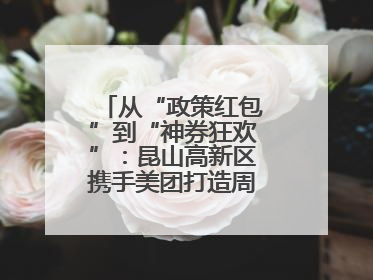 从“政策红包”到“神券狂欢”：昆山高新区携手美团打造周末消费新场景