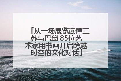 从一场展览读懂三苏与巴蜀 85位艺术家用书画开启跨越时空的文化对话