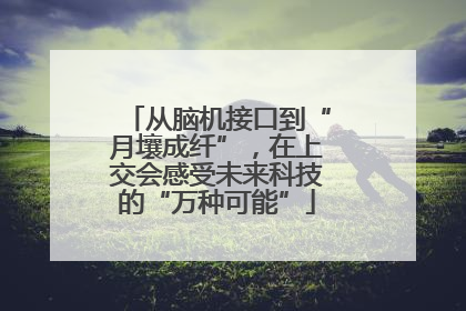 从脑机接口到“月壤成纤”，在上交会感受未来科技的“万种可能”