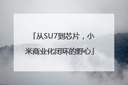 从SU7到芯片，小米商业化闭环的野心