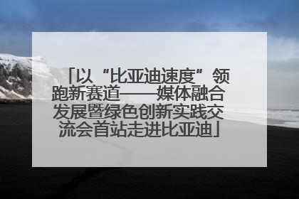 以“比亚迪速度”领跑新赛道——媒体融合发展暨绿色创新实践交流会首站走进比亚迪