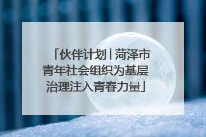 伙伴计划│菏泽市青年社会组织为基层治理注入青春力量