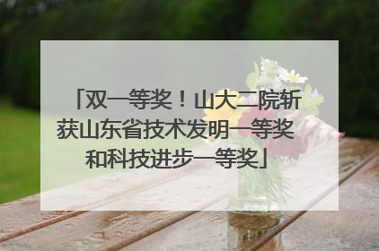 双一等奖！山大二院斩获山东省技术发明一等奖和科技进步一等奖