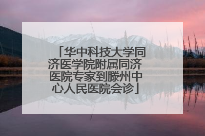 华中科技大学同济医学院附属同济医院专家到滕州中心人民医院会诊
