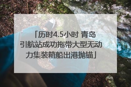 历时4.5小时 青岛引航站成功拖带大型无动力集装箱船出港抛锚