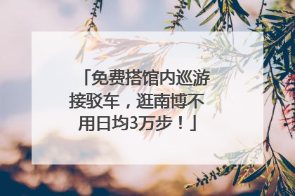 免费搭馆内巡游接驳车，逛南博不用日均3万步！