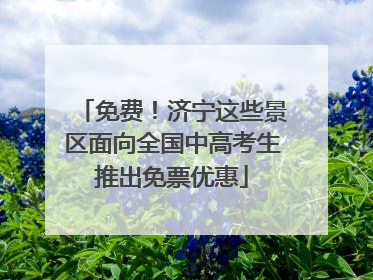 免费！济宁这些景区面向全国中高考生推出免票优惠