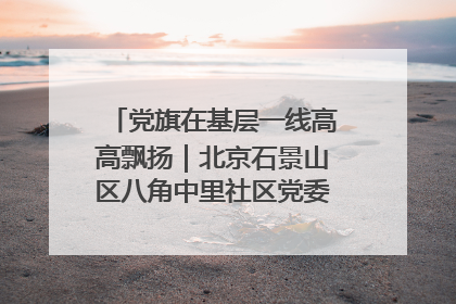 党旗在基层一线高高飘扬｜北京石景山区八角中里社区党委：用脚步丈量民生