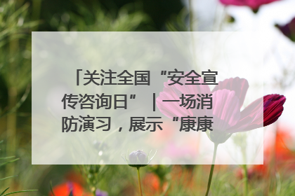 关注全国“安全宣传咨询日”｜一场消防演习，展示“康康”应急实力