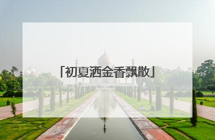 初夏洒金香飘散