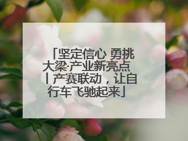 坚定信心 勇挑大梁·产业新亮点丨产赛联动，让自行车飞驰起来