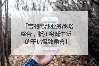 吉利电池业务战略整合，浙江将诞生新的千亿级独角兽
