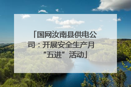 国网汝南县供电公司：开展安全生产月“五进”活动