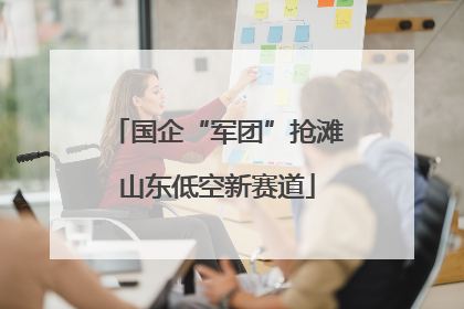 国企“军团”抢滩山东低空新赛道