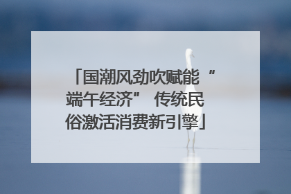 国潮风劲吹赋能“端午经济” 传统民俗激活消费新引擎