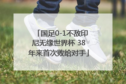 国足0-1不敌印尼无缘世界杯 38年来首次败给对手