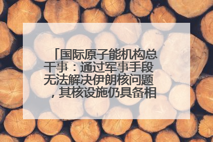 国际原子能机构总干事：通过军事手段无法解决伊朗核问题，其核设施仍具备相关产能，只需要数月就能生产出浓缩铀